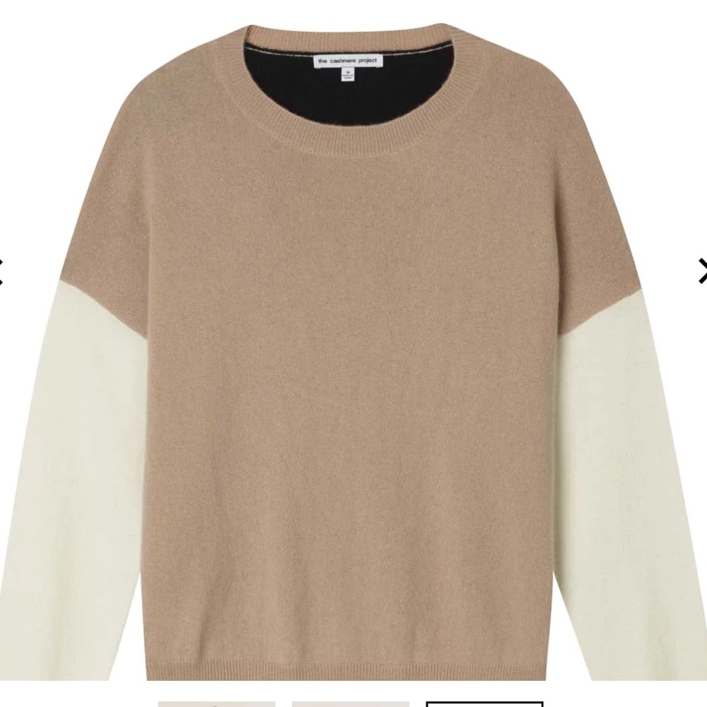 The Cashmere Project Colorblock Crewneck Sweater